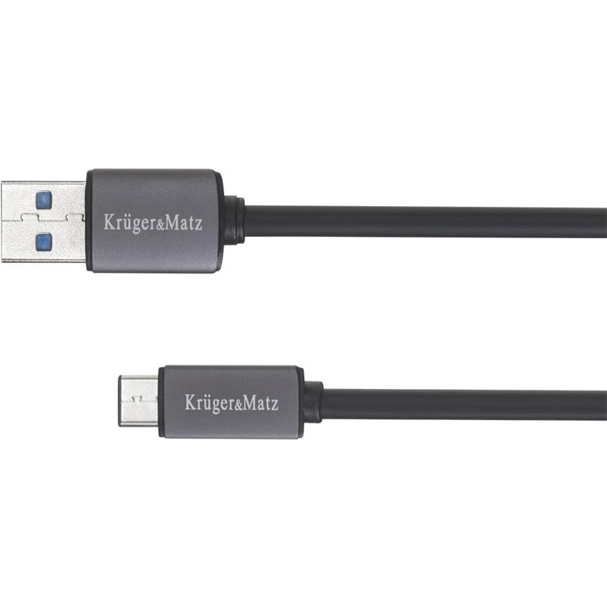USB Kábel Dugó 3.0 - C típusú Dugó 5 Gbps 1 m Kruger&Matz (KM0348)
