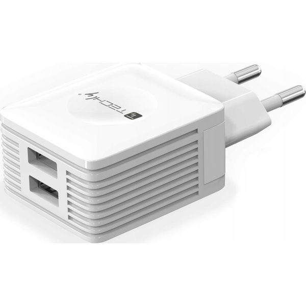 Techly IPW-USB-EC152W зарядно за мобилни устройства Универсален Бяла Променлив ток (AC) На закрито