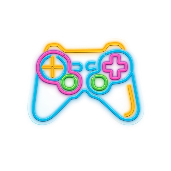 Neolia falra szerelhető USB LED dekorációs lámpa "GAMEPAD" - Színes (RTV100475)