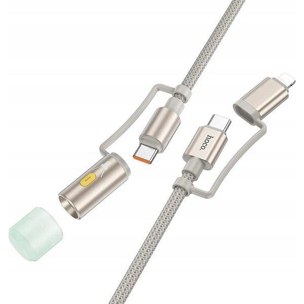 Hoco USB Type C - Apple Lightning kábel 1,2 m szürke
