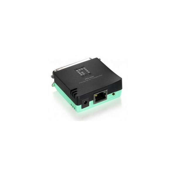 LevelOne FPS-1031 printserver Ethernet LAN Sort, Grøn