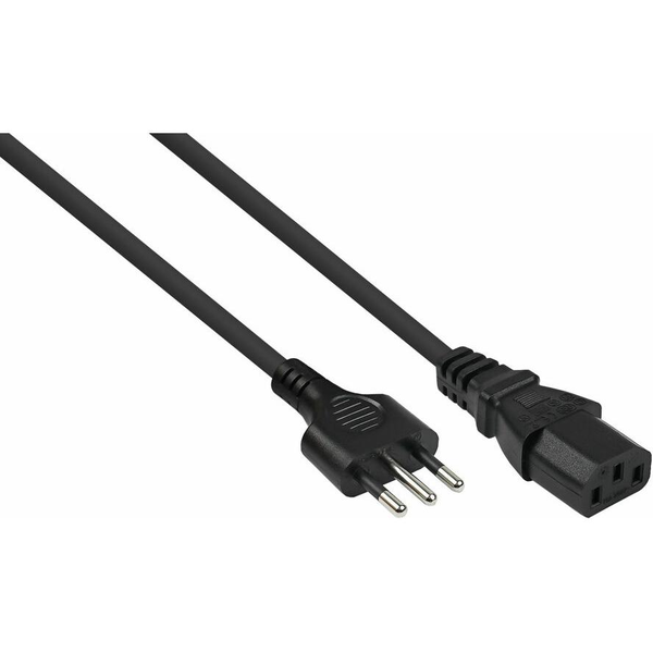 kabelmeister Netzkabel Italien Typ I an C13 schwarz 1,8m