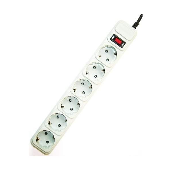 Gembird túlfeszültségvédő elosztó 6dugalj 3m fehér (SPG6-B-10C) (SPG6-B-10C)