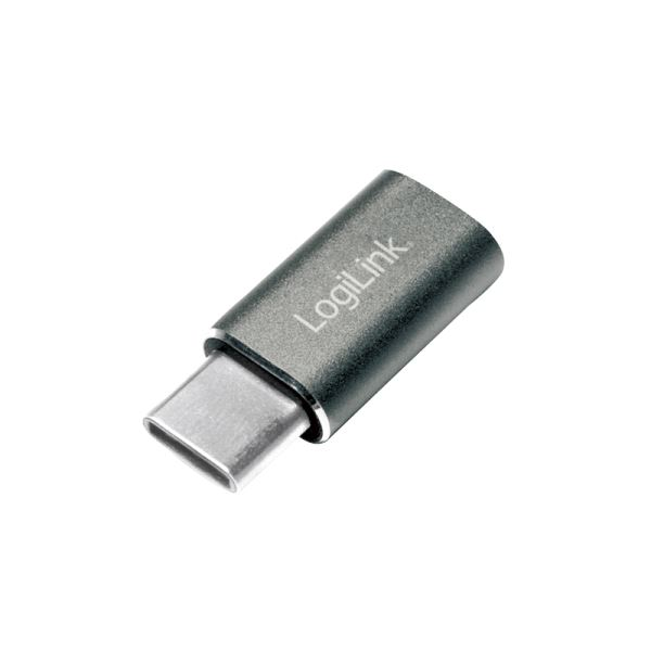 Adaptér USB-c na Micro USB LogiLink strieborný