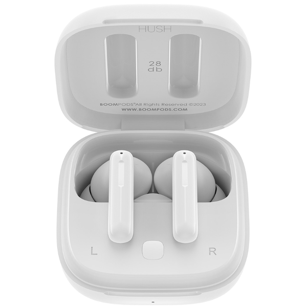 Boompods Bassline Hush ANC TWS Fehér True Wireless Fülhallgató