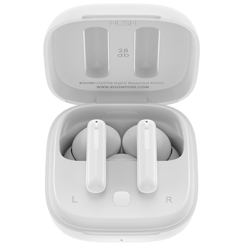 Boompods Bassline Hush TWS Wireless Headset - Fehér (HUAWHT)