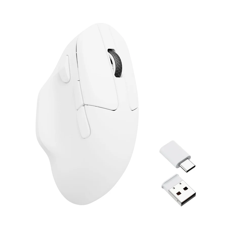 Keychron M7 Wireless Optikai Egér 26000 DPI - Fehér (M7-A3)