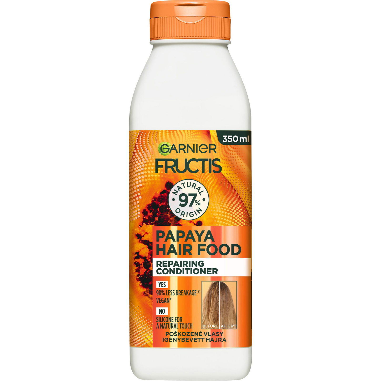 GARNIER Fructis Hair Food Papaya Conditioner 350 ml (3600542290388)
