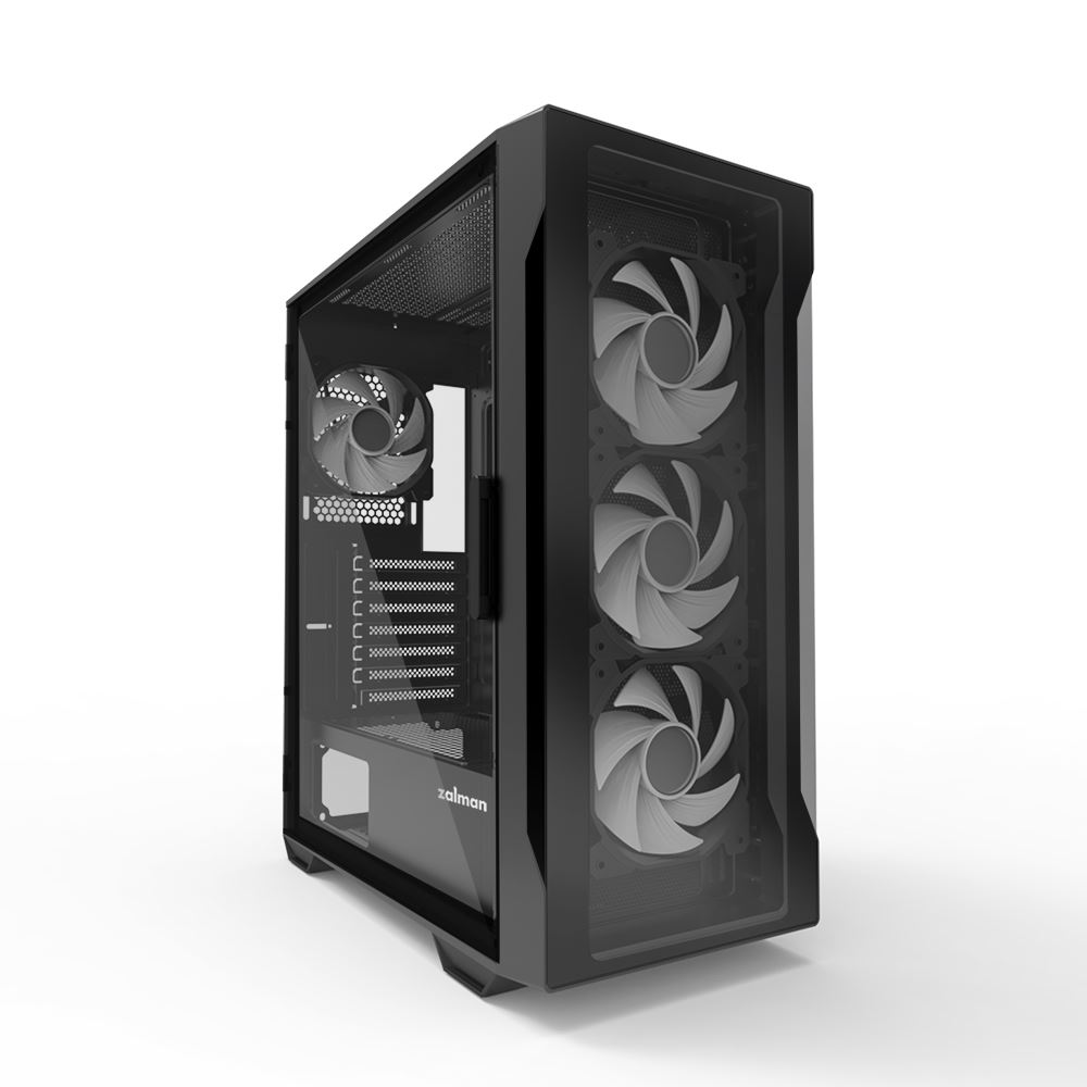 Zalman i3 NEO TG Black táp nélküli ablakos ház fekete (i3 NEO TG Black)