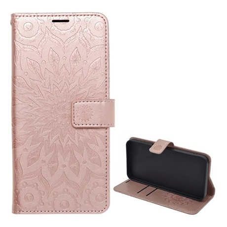 Gigapack Samsung Galaxy A15 5G (SM-A156) mandala mintás fliptok rozéarany (GP-151878)