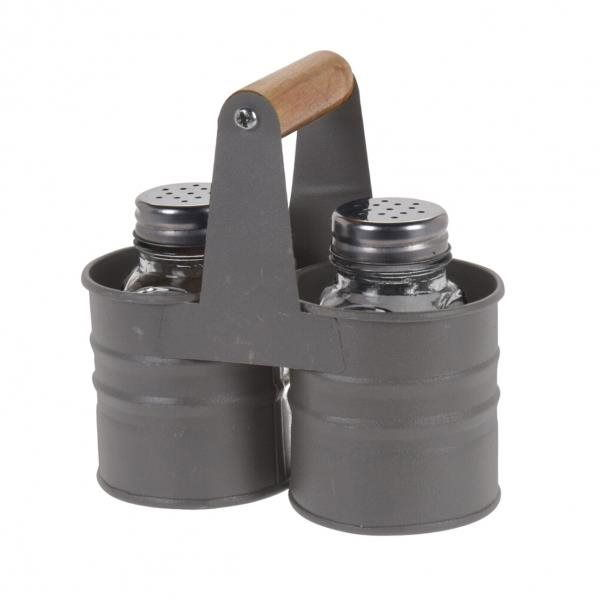 ORION Fűszertartó, üveg/fém, állvánnyal 2 db (153677)