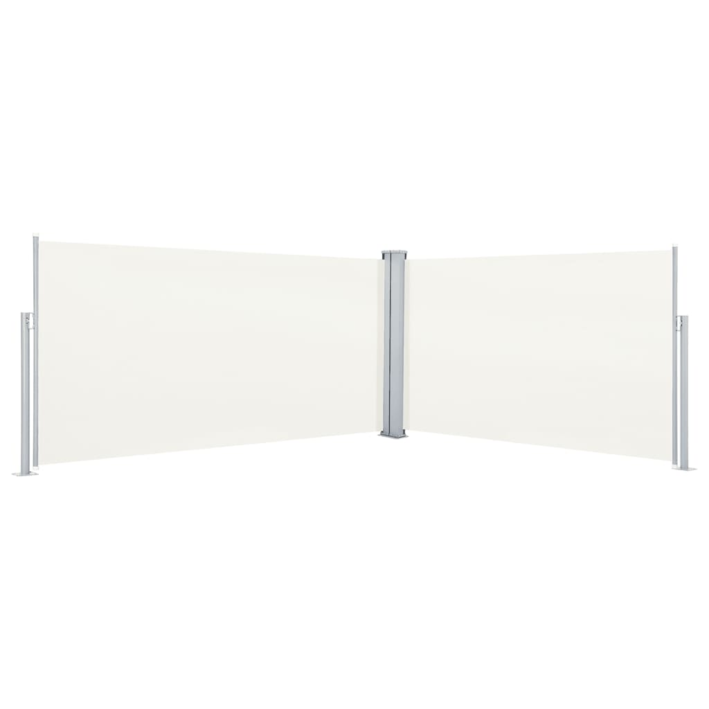 krémszínű behúzható oldalsó napellenző 160 x 600 cm (317995)