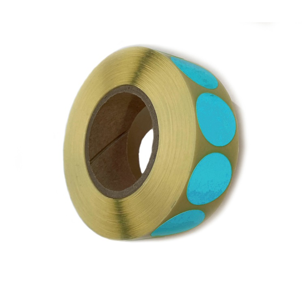 Etikett tekercses címkenyomtatóhoz 38 mm - Kék (1000 db / csomag)