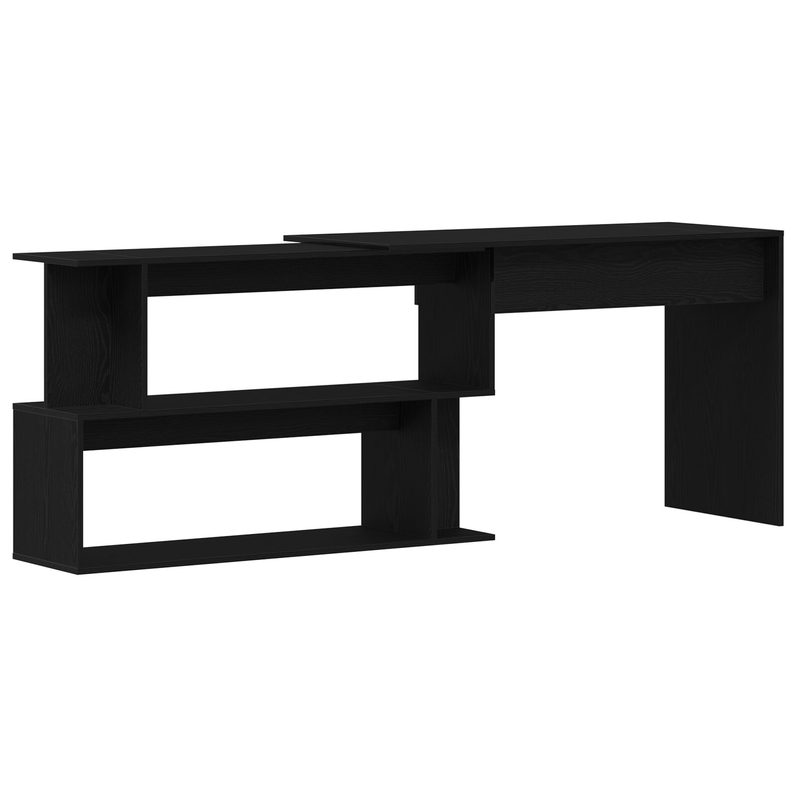 Asztal Fekete Tölgy 200x50x76 cm Mérnöki Fa (862465)