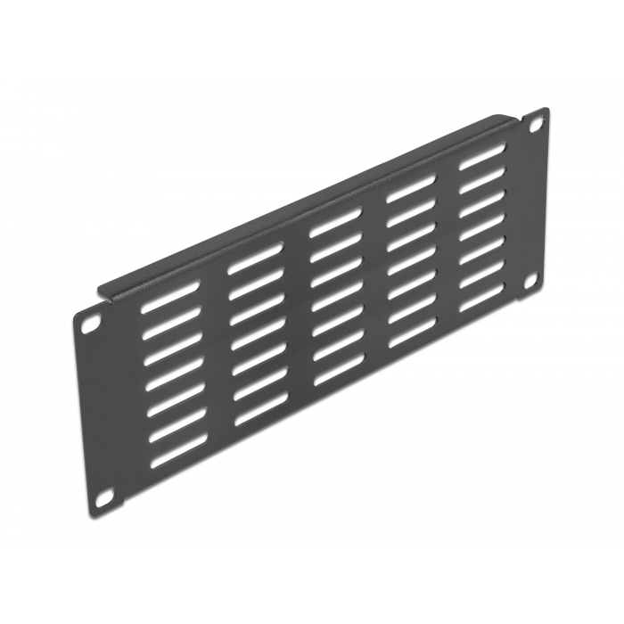 Delock 10 hálózati kabinet panel hosszanti ventillációs nyílásokkal 2U fekete (66840) (66840)