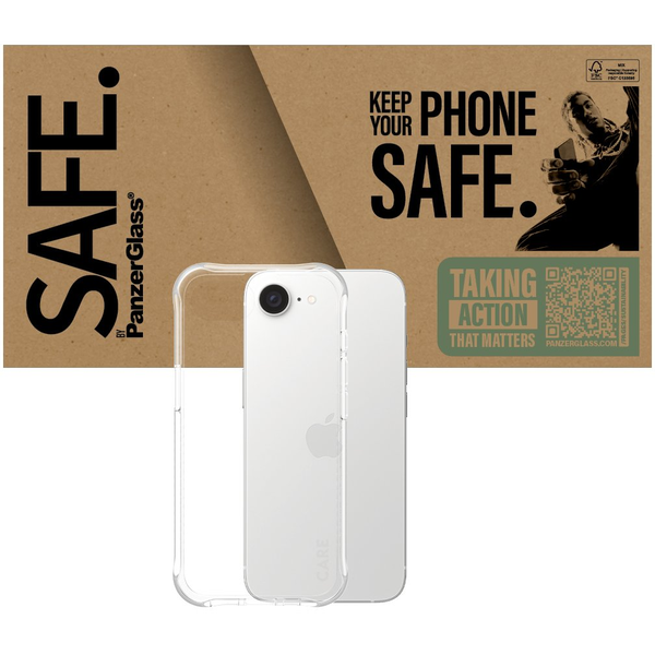 PanzerGlass SAFE by PG TPU Case TP iPhone SE (2025) Átlátszó képernyővédő Apple 1 db