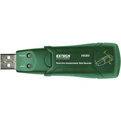 3 tengelyű gyorsulásmérő, gyorsulási erő, rázkódás és vibrációs erő adatgyűjtő Extech VB300 (VB300)