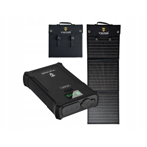 Viking VIDAR I Powerbank 38400mAh 160W + L60 PD 60W szolárpanel szett VIDARIL60PD