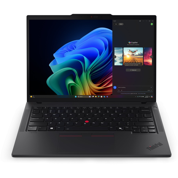 Lenovo ThinkPad T14 Gen 6 (AMD) Copilot+ PC AMD Ryzen AI 7 350 Ноутбук 35,6 см (14") WUXGA 32 GB DDR5-SDRAM 1 TB SSD Wi-Fi 7 (802.11be) Windows 11 Pro Немски Черен