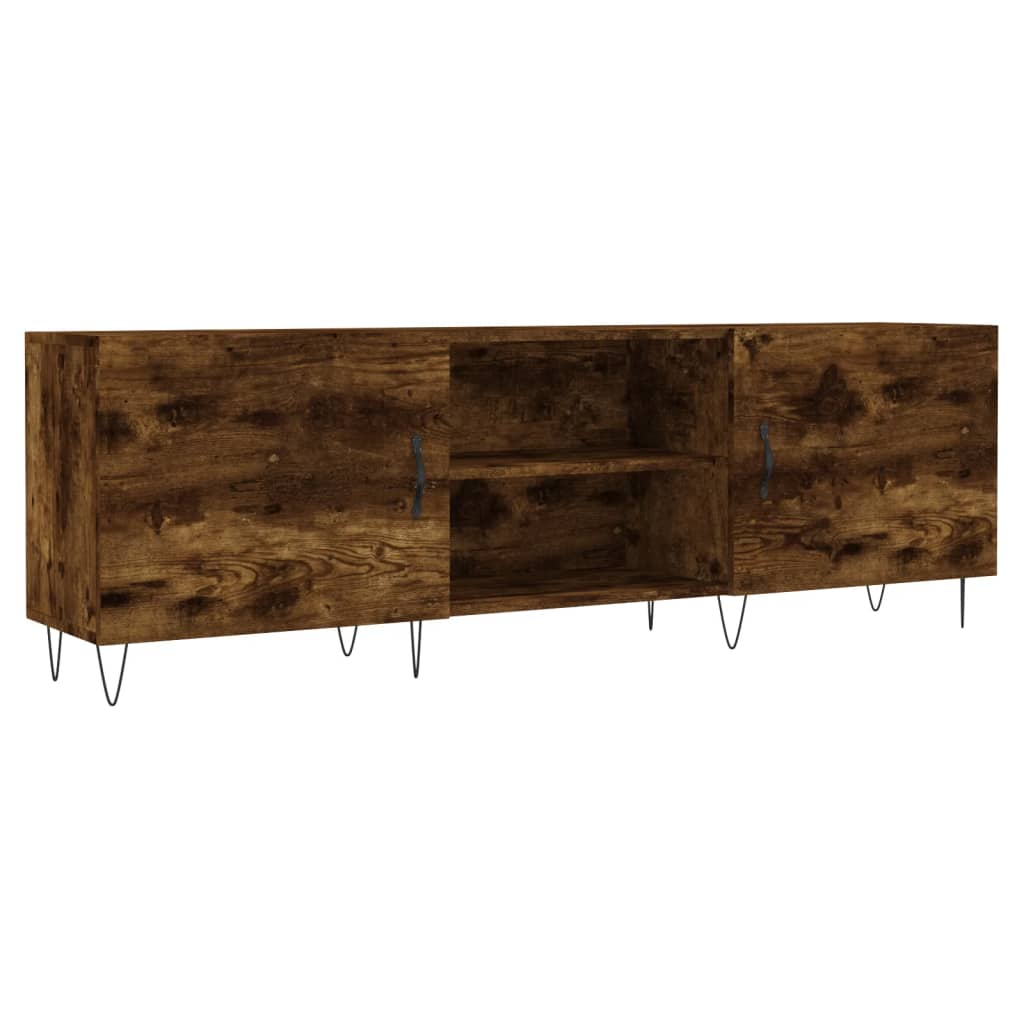 füstös tölgyszínű műfa TV-szekrény 150x30x44,5 cm (829097)