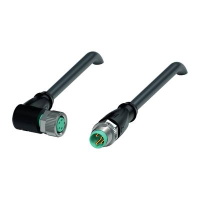 Pepperl+Fuchs 240815-0005 Érzékelő-/működtető összekötő, konfekcionált 2 m Pólusszám: 4, 4 1 db (240815-0005)