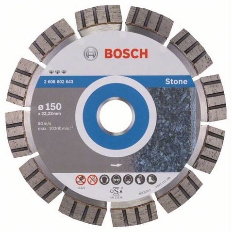 Bosch 2608602643 Best For Stone Gyémánt Vágótárcsa - 150 x 22,23 mm (2608602643)