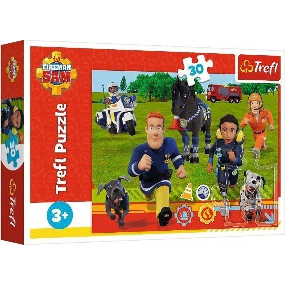 TREFL PUZZLE 30 FIREFIGHTER SAM READY TO THE RESCUE