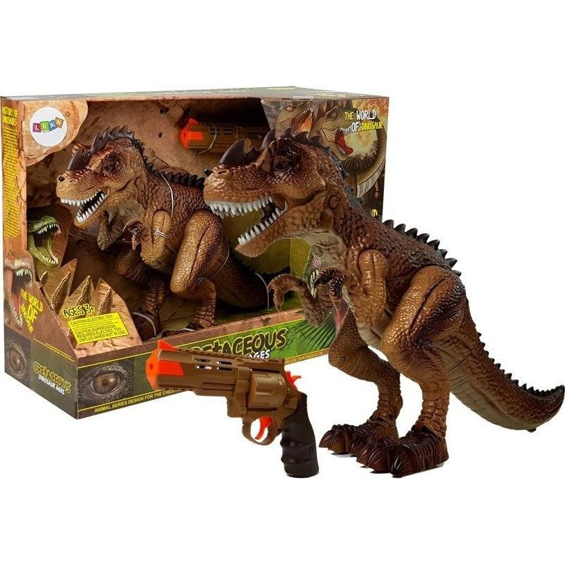Mozgó Tyrannosaurus Dinoszaurusz - Pisztolyhanggal, Világossárga (7738)