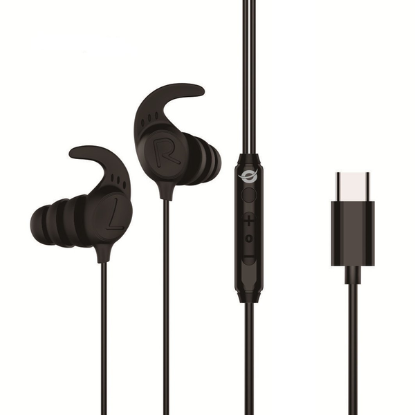 CONCEPTRONIC Headset In-Ear USB-C/Mikro/Ergono./+   1.20m sw