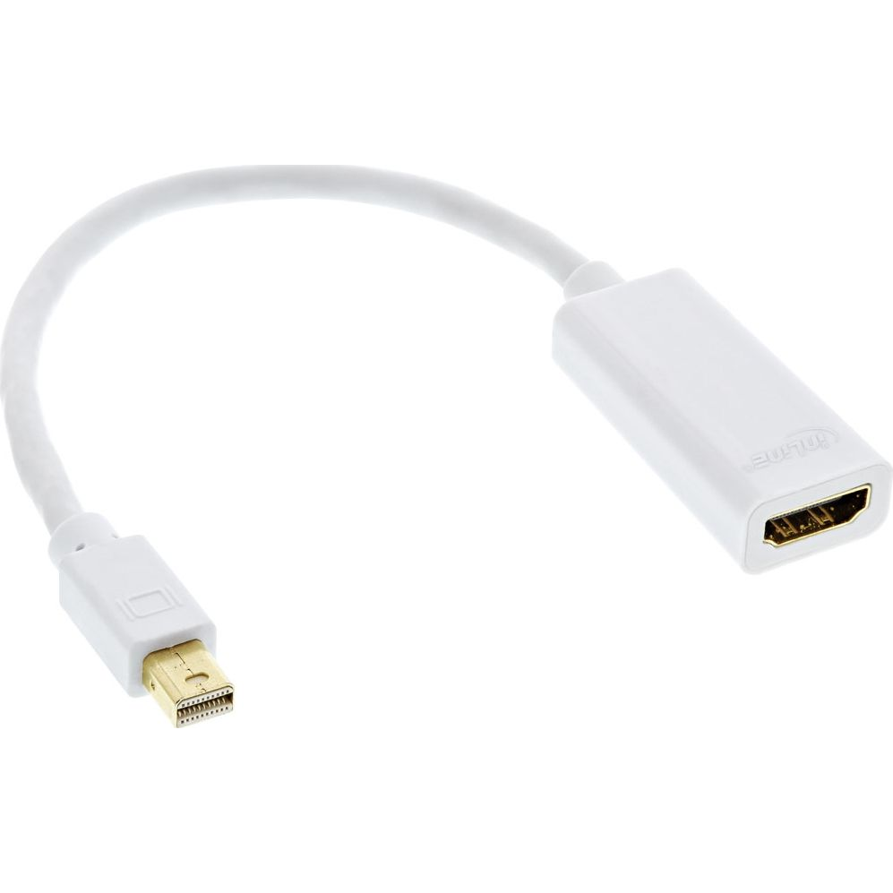 InLine 17193K video átalakító kábel 0,15 M Mini DisplayPort HDMI A-típus (Standard) Fehér (17193K)