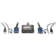 Przełącznik LevelOne KVM Switch LevelOne 2x USB KVM-0223 mit Audio - KVM-0223