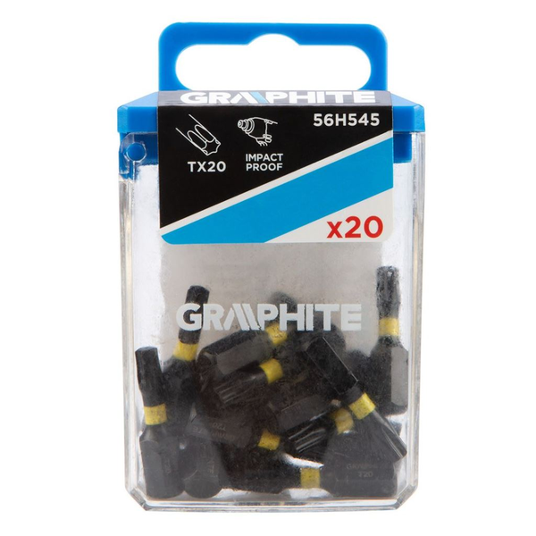 Graphite ütvecsavarozó bitek TX20, 20db (56H545)