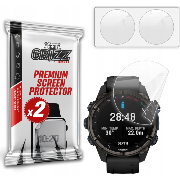 Folia ceramiczna GrizzGlass CeramicFilm do Garmin Descent Mk3i 51mm
