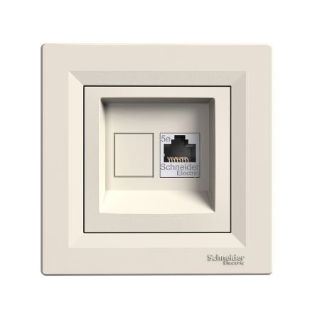 Schneider EPH4300123 ASFORA 1xRJ45 Cat5e UTP aljzat bézs (EPH4300123)