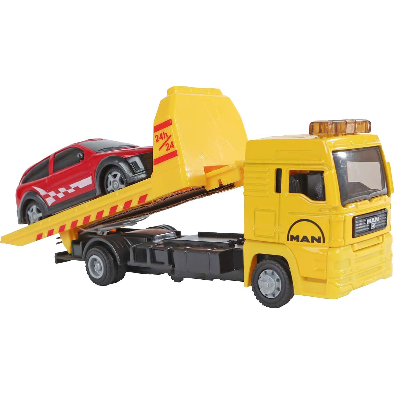 Kids Globe Man Truck Teherautó Autóval, 19 cm ( )