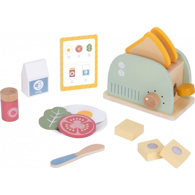 Tooky Toy: Fa Kenyérpirító Kiegészítőkkel (TJ272)
