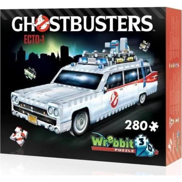 Wrebbit 280 db-os 3D Puzzle - Szellemirtók - Ecto 1 Autó 00513