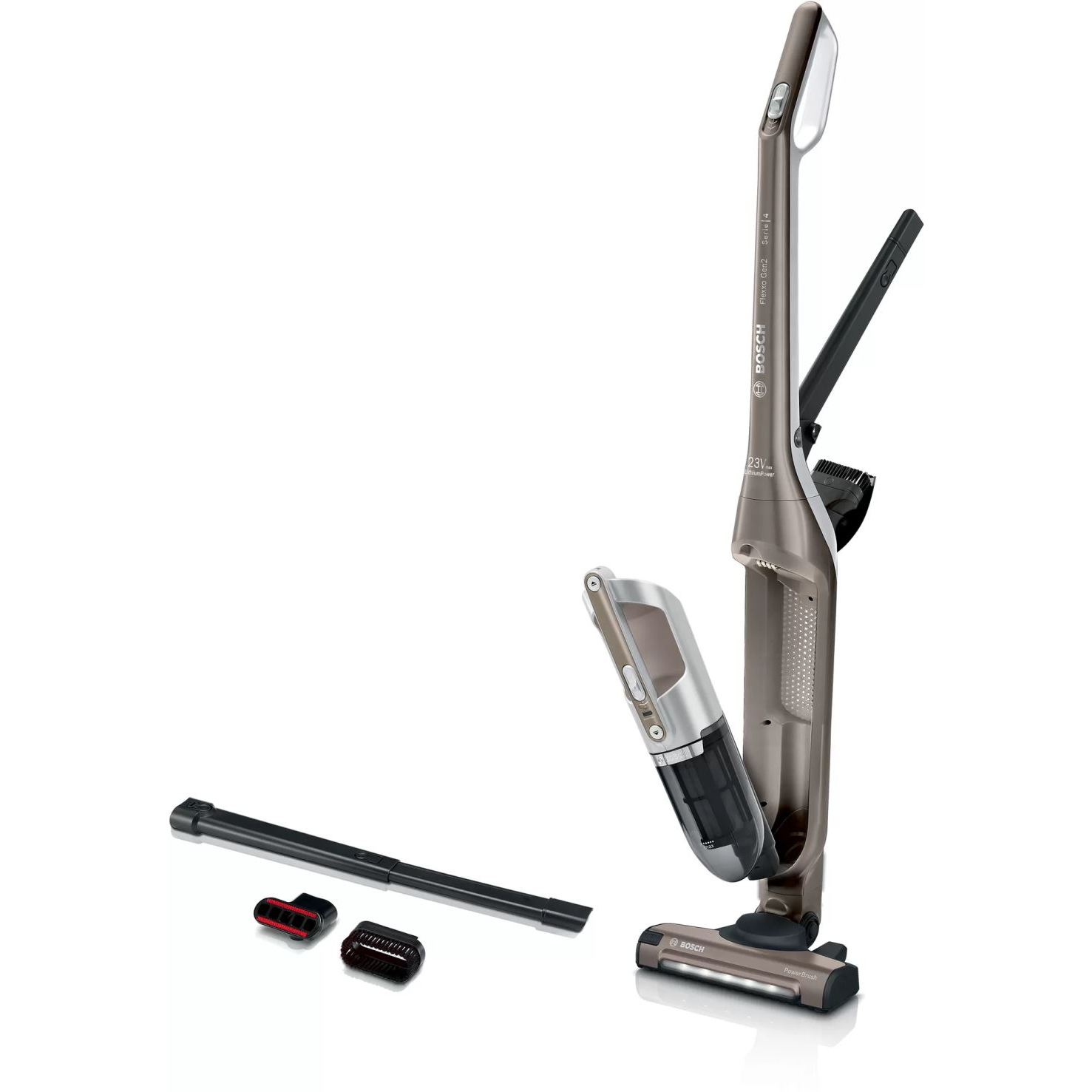 Bosch BBH3ALL23 Serie 4 Flexxo Gen2 23Vmax akkumulátoros porszívó barna (BBH3ALL23_)