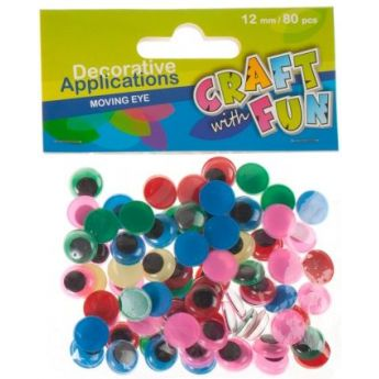  Craft with Fun Ruchome oczka 12mm 290110