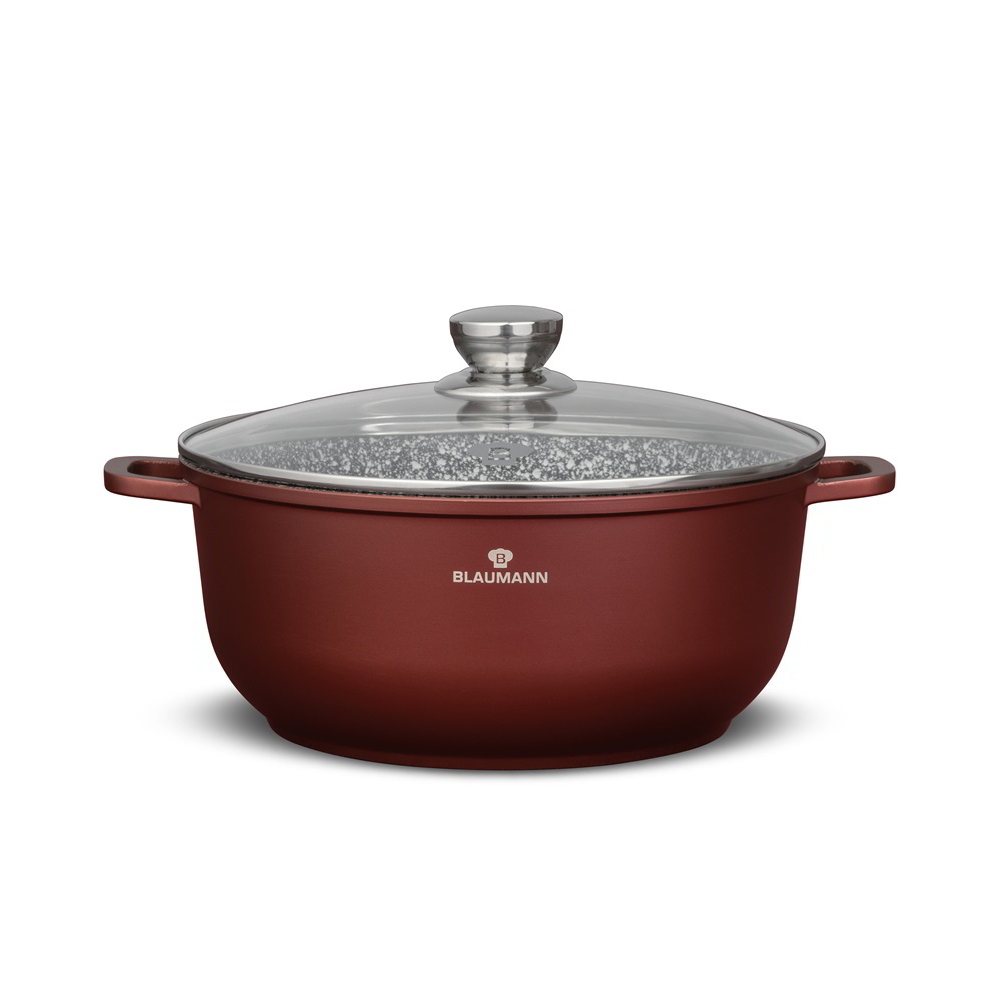 Blaumann BL-4081 Cerastone Lábas Üveg fedővel Ø 28cm 6,5L - Bronz (BL-4081)