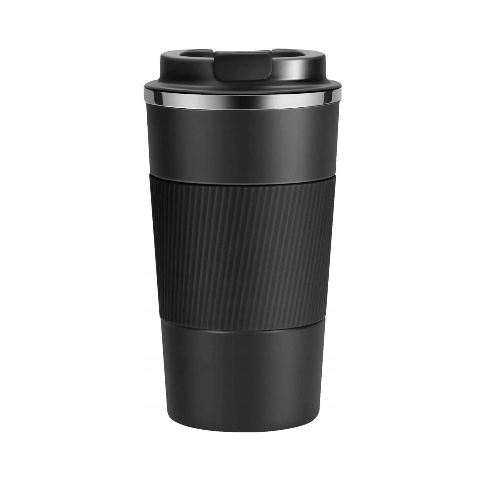 Extralink Home Coffee Cup Dupla falú utazó Termosz bögre 500ml - Fekete (COFFEE CUP 0,5L)