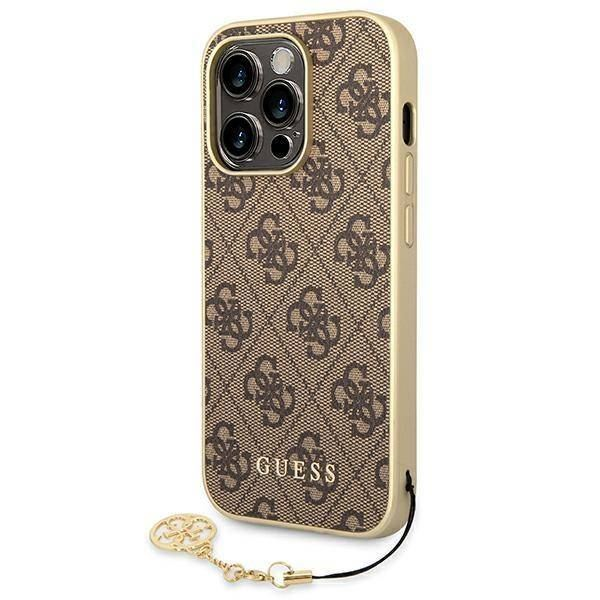 Guess 4G Charms Collection Apple iPhone 14 Pro tok barna (GUHCP14LGF4GBR)