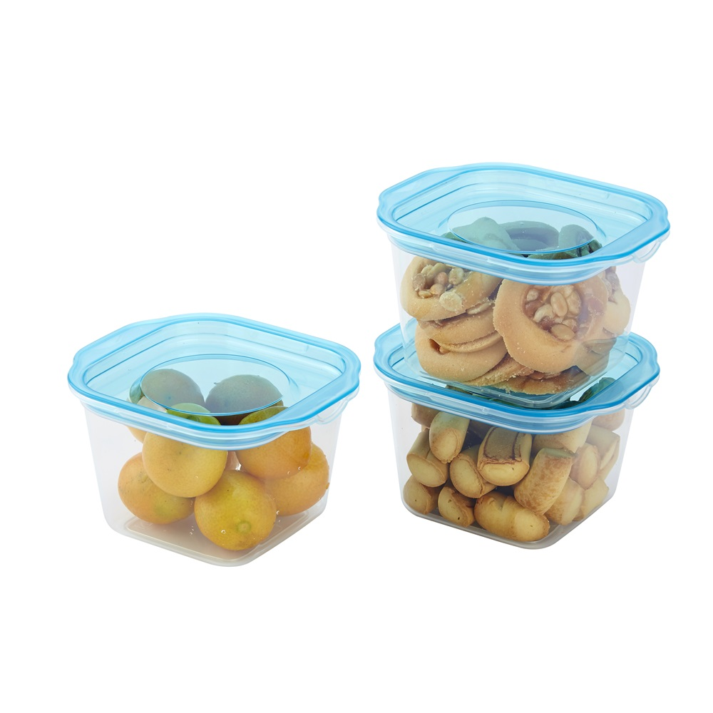 TOO KT-076 280ml Műanyag ételtároló doboz készlet (3 db / csomag) (KT-076)