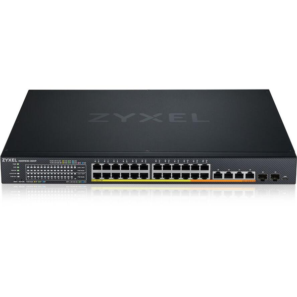 Zyxel XMG1930-30HP Administreret L3 2.5G Ethernet (100/1000/2500) Strøm over Ethernet (PoE) 1U Sort