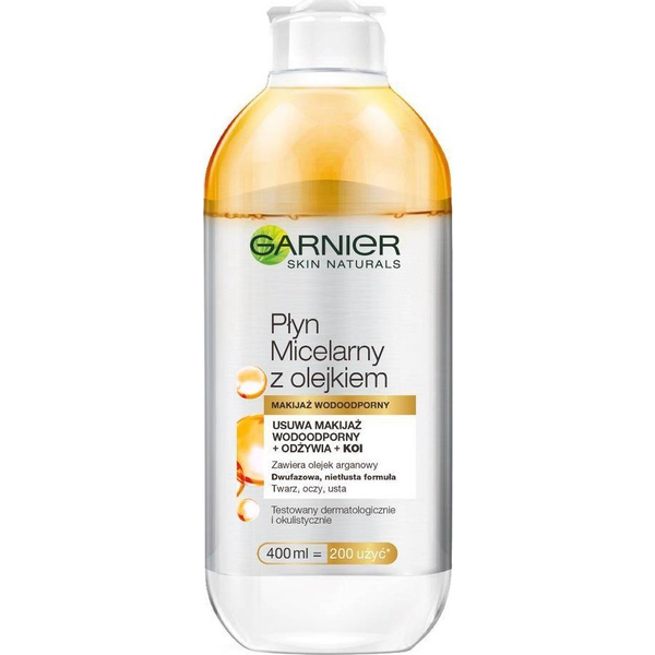 Garnier Skin Naturals 3 az 1-ben kétfázisú micellás víz, 400 ml