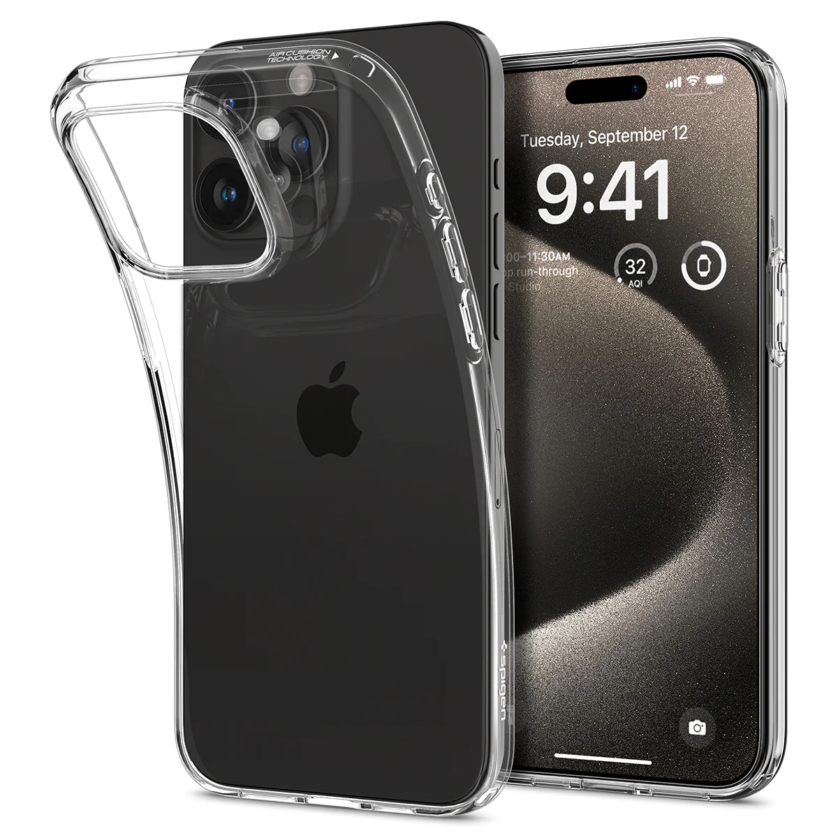 Spigen Liquid Crystal Apple iPhone 15 Pro Max Tok - Átlátszó (ACS06557)