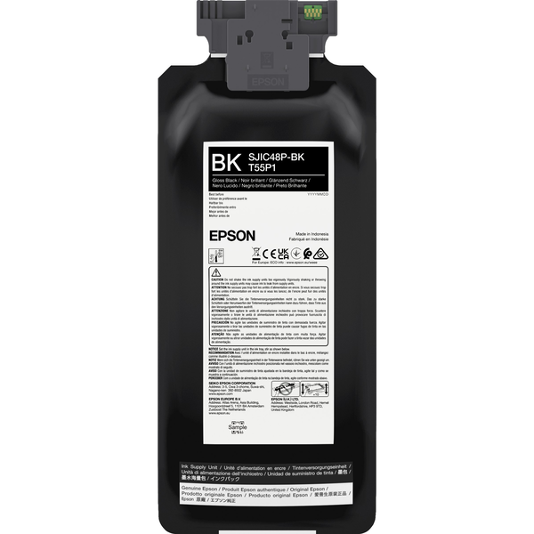 Epson SJIC48P-BK blækpatron 1 stk Original Sort