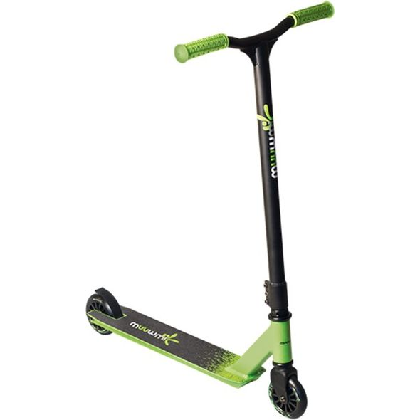Muuwmi Stuntscooter 100 mm black/green AU 399