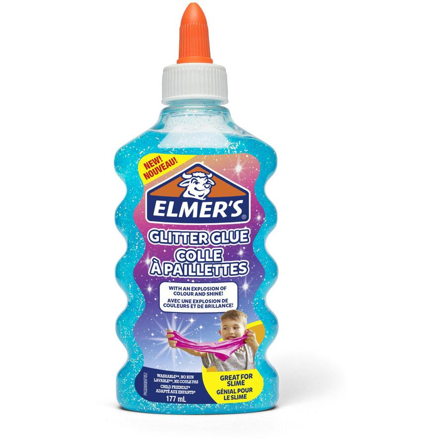 Elmer's Glitter Glue 177 ml ragasztó, kék (2077252)