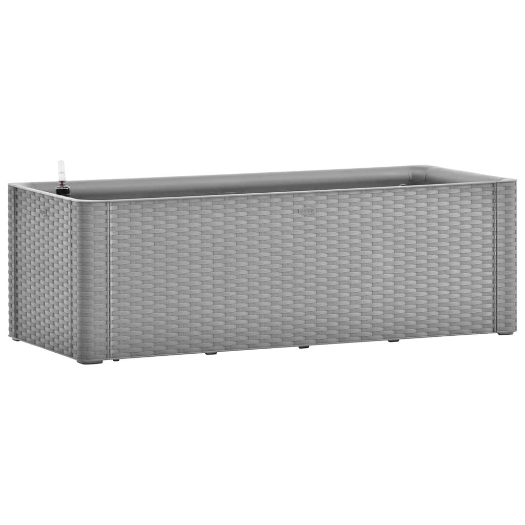 szürke kerti magaságyás öntözőrendszerrel 100 x 43 x 33 cm (317576)